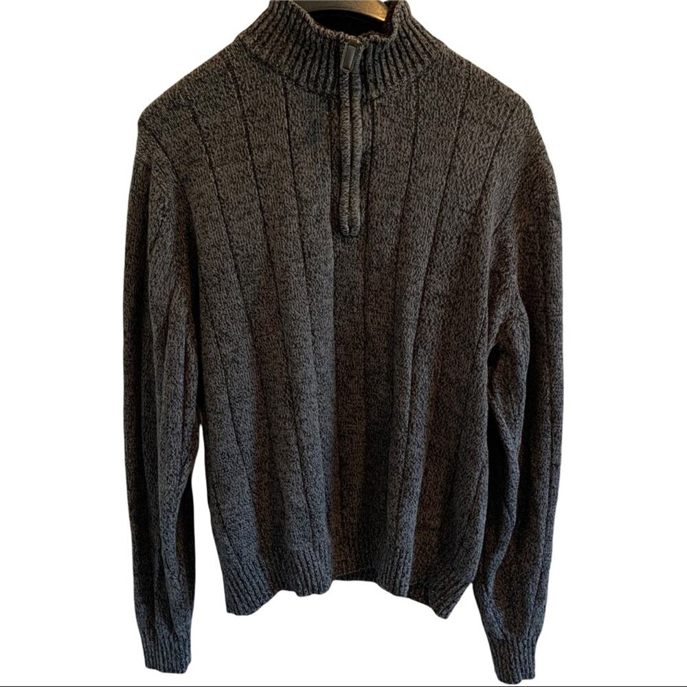 OSCAR DE LA RENTA Large Mock Neck MENS GRANDPA Sweater Size L